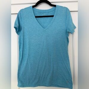 GAP Light Blue V-Neck Short Sleeve Tee